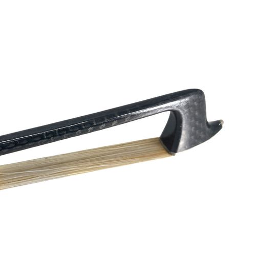 4/4 Violin Bow Carbon Fiber Braided Straight Pernambuco Level Natural Bow Hair — image 9
