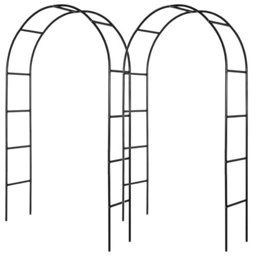 2.4 M Garden Arch Trellis Metal Tubular Frame Climbing Plant Archway Arbour UK🔥 — image 15