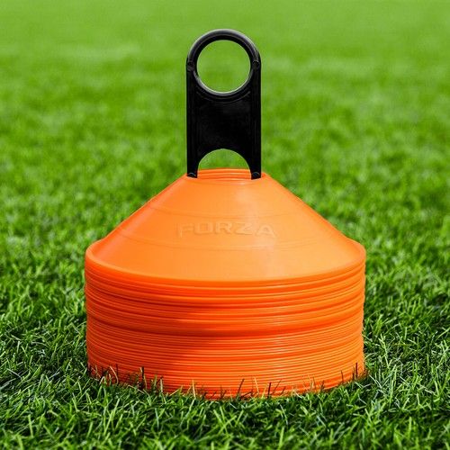 FORZA Training Marker Cones [50 QTY + STAND] - Football Training Cones -24hrSHIP