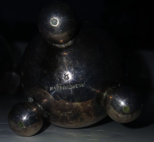 Mapping and Webb Silver Plated Mustard and Salt Pot with Spoon — image 7