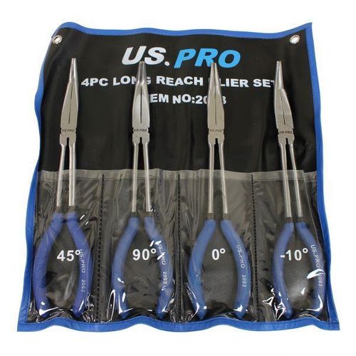 US PRO 4pc 285mm Long Reach Nose Pliers, Plier Set 2093 — image 3