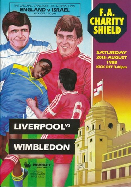 FA CHARITY SHIELD PROGRAMME 1988 Liverpool v Wimbledon