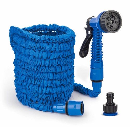 Expandable Garden Hose Pipe Anti Kink With 7 Function Water Spray Gun Magic Hose