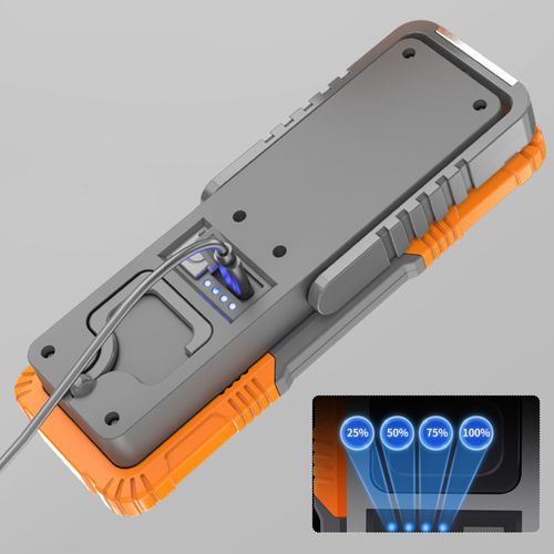 Rubber Grip Rechargeable LED Work Light Mechanic Work Inspection Lamp Hand Torch — image 11