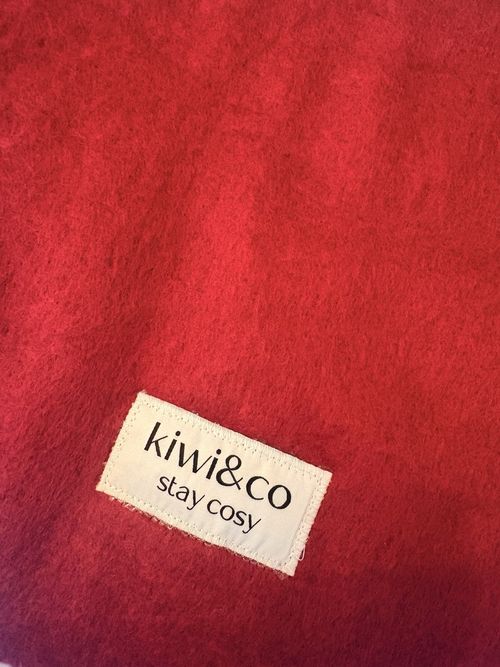 Women’s kiwi &co Burgundy Knit Beanie Hat & matching scarf set  brand new  — image 3