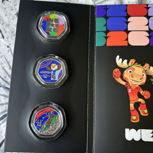 The Official FIFA World Cup 2026 BU Coin Set Silver Plated Solomon Islands — image 3