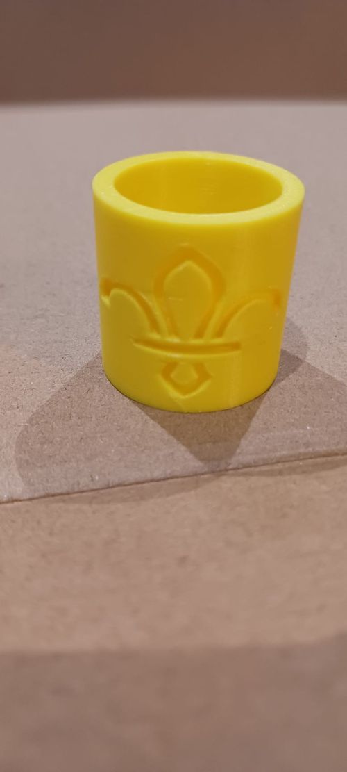10 x Yellow Scout Woggle Plastic 3D Printed Next Day Dispatch Made in UK — image 2