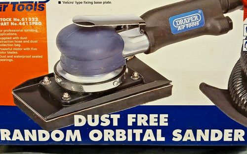 185mm 1/3 Draper Air Sander Variable Random Orbital Dual Action DA like 6" 84125