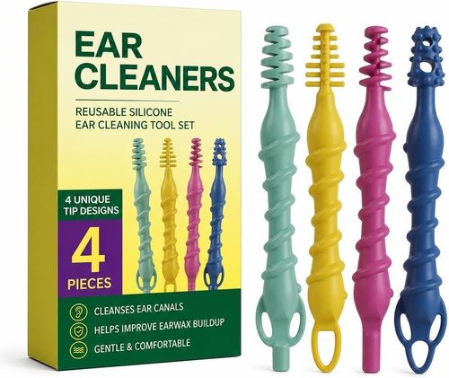 2026 NEW Silicone Ear Wax Removal Tool Set, 4 Pcs Reusable Ear Cleaners UK — image 1