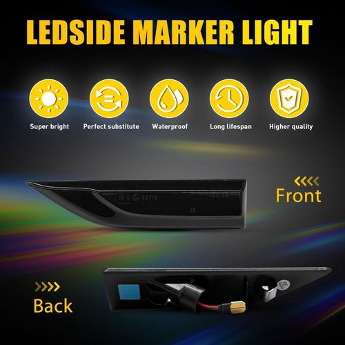 Sequential LED Side Repeaters Smoked Black Indicators For VW T6 Transporter UK — image 10