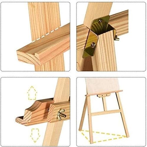 5ft Studio Wooden Easel Display Art Craft Artist Wedding Painting Stand For Gift — image 6