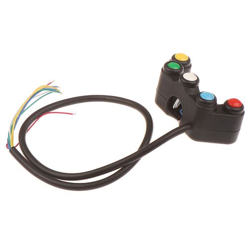 Universal 5 button Array Motorcycle Switches Race Bikes 22mm Handlebar Switch  A — image 11