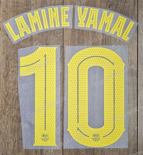 Lamine Yamal #10 Print Home 2025-2026 Barcelona Champions League Patch Badge — image 1