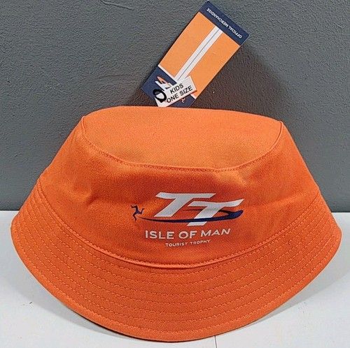 Official Isle Of Man TT Kids Reversible Bucket Hat Road Races - NEW