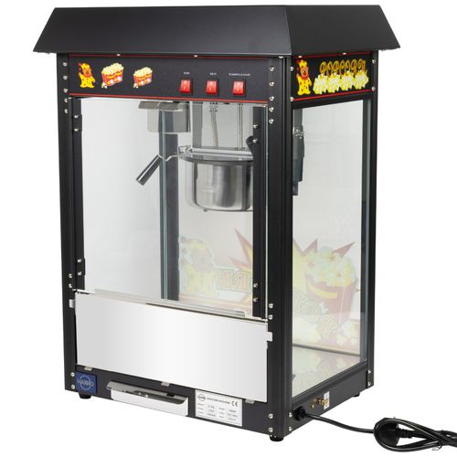 HAXRO Popcorn Machine 8oz Black Sleek Compact Design Built-in Warming Light — image 7