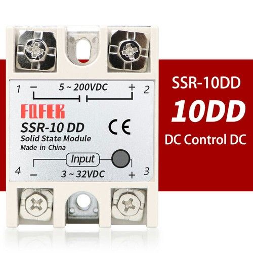 SSR Single Phase Solid State Relays Module DC 3V-32V to DC 5V-200V 10A to100A