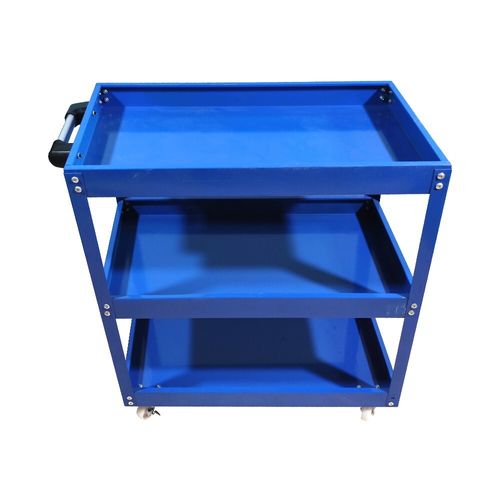 Durable Garage Tool Storage Heavy Duty Trolley Workshop 3 Tier Wheel Cart Shelf — image 5