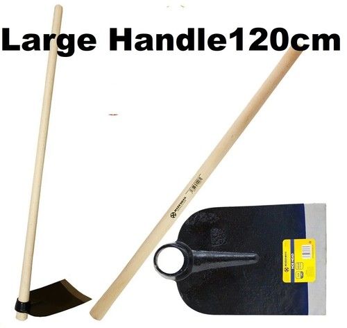 Steel Garden Hoe Full Size Azada Garden Digging Hoe with Wooden Handle 120cm