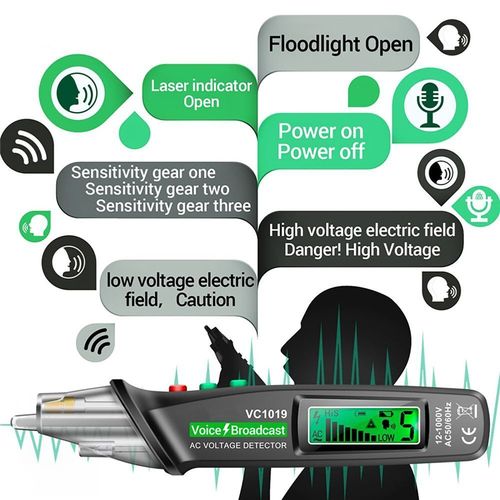 12V-1000V Positioning Voltage Tester Electric Wire Detector Test Pen Tool Kit — image 7