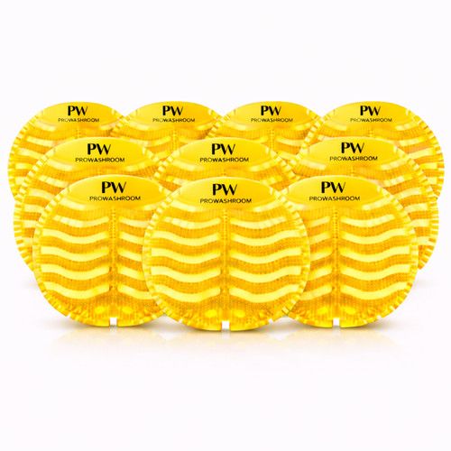 PROWASHROOM Urinal Mats 10 Pack 165mm 30 Day Fresh Odour Control 5 Scents