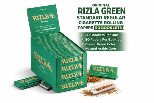 Original Rizla Green Standard Regular Cigarette  Rolling Papers 50 booklets