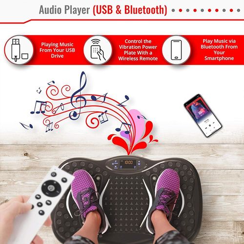 Power Vibration Plate Exercise Body Shaker Massager Vibrating Machine Platform — image 16