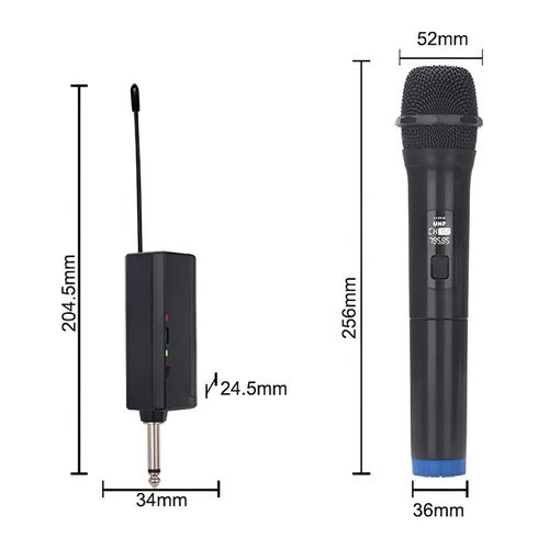 2X Professional Wireless Microphone Dual UHF Cordless Dynamic Karaoke Mic System — image 21