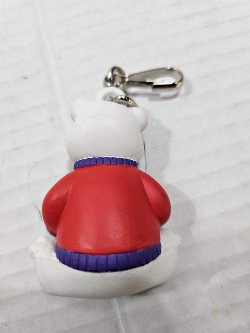 1993 Avon KIDS Beary Christmas Snowglobe Zipper Pull — image 2