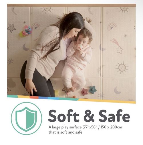 Nuby Foldable Reversible Play Mat - Easy Clean | Reversible | Waterproof — image 3