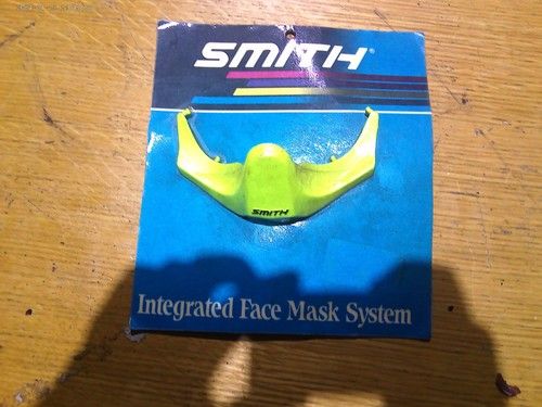 NOS 1980'S SMITH MOTOCROSS ENDURO INTEGRATED FACE MASK SYSTEM HMCX3