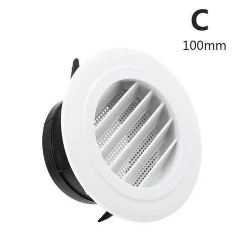 100/150mm Round Air Vent Cover Ducting Ventilation Extract Valve Grille UK