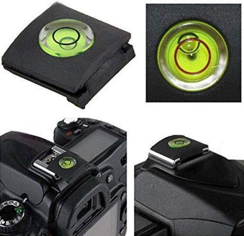 1 pc x Camera Bubble Spirit Level Hot Shoe Protector Cover for Nikon Canon Fuji