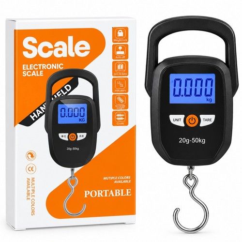 Digital Hanging Scale 50kg/20g Portable LCD Electronic Luggage Fishing Weight