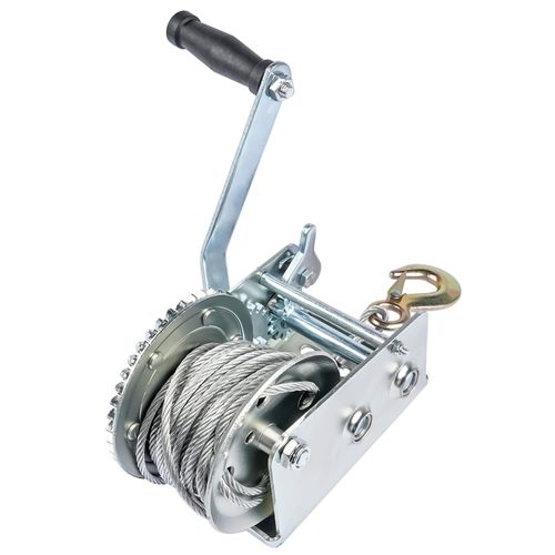 2500 lbs Hand Winch Boat Winch with 10m Steel Wire Rope Diameter 5 mm 32ft cable — image 4