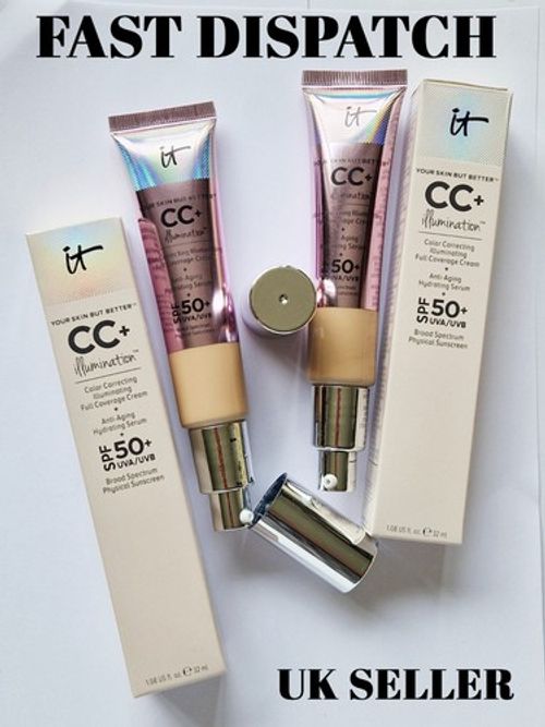 IT CC Your Skin But Better Illumination Cream SPF50+ 32ml Medium/Light New Boxed