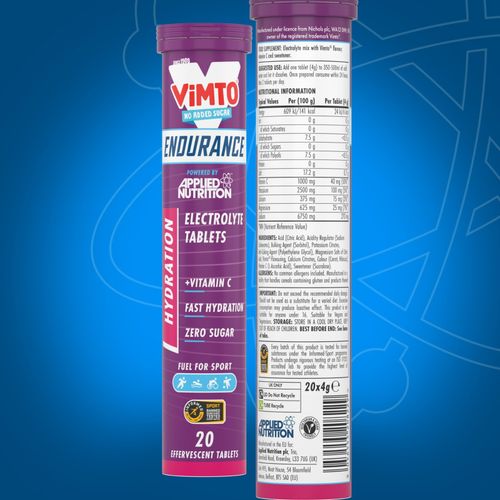 Endurance Hydration Tablet 400mg Electrolytes per Serving Zero Sugar 6x20 Tablet — image 9