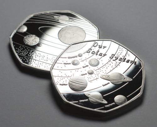 OUR SOLAR SYSTEM .999 Silver Commemorative. Space/Planets/Stars Earth/Moon/Sun — image 9