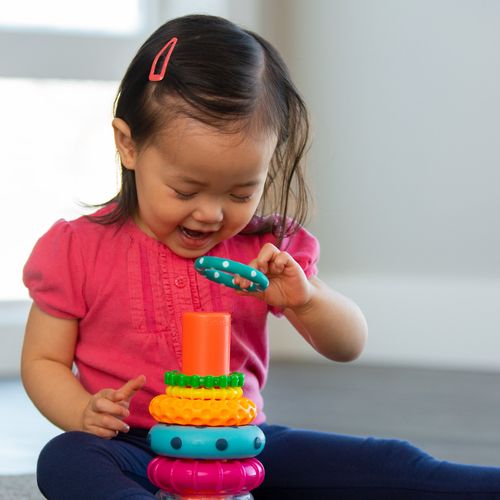 Sassy Stacks Of Circles Classic Stacking Baby Toddler Preschool Toy 6m+ NEW — image 4