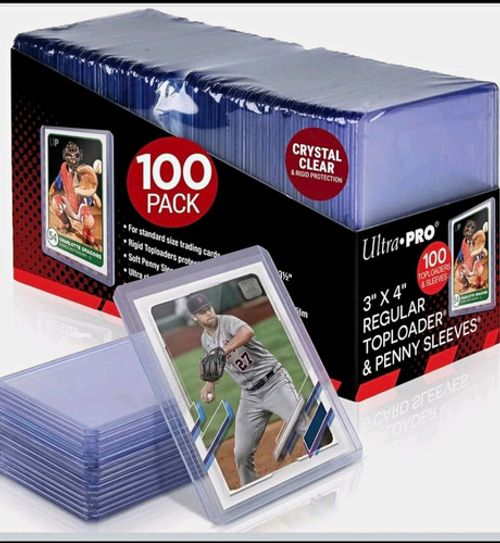 Ultra PRO Pack 3x4 200 Rigid Toploaders Crystal Clear + 200 Card Sleeves