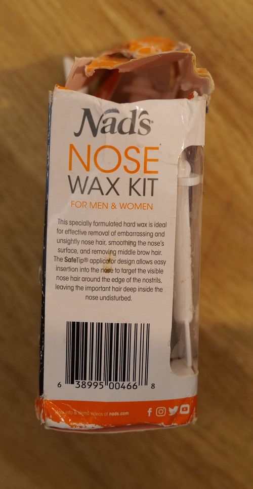 Nad's Nose Waxing Kit for Men and Women, Nose Hair Removal, 45g (damaged box) — image 4