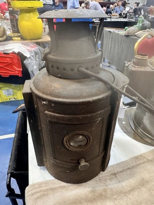 Antique Adlake Non-Sweating Railway Lamp — London — Complete — Railwayana