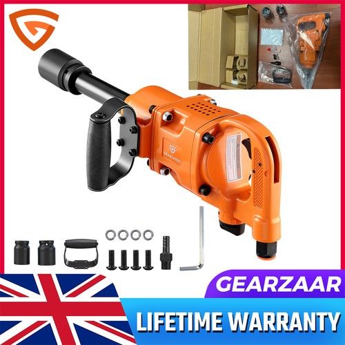 1" Inch 5000Nm Pneumatic Truck Wheel Impact Wrench Inch Air Gun RV Industrial UK
