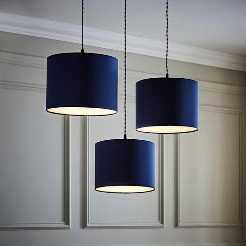 Set of 3 Lamp Shades For Ceiling Light Shades Easy Fit Pendant Lampshades Lamp