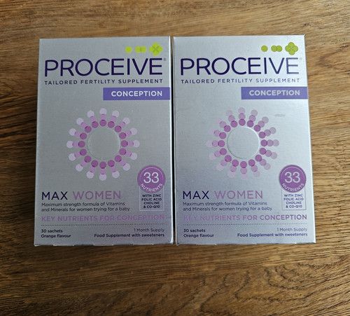 PROCEIVE Conception Max Women Fertility Supplement 30 Sachets Orange Flavour