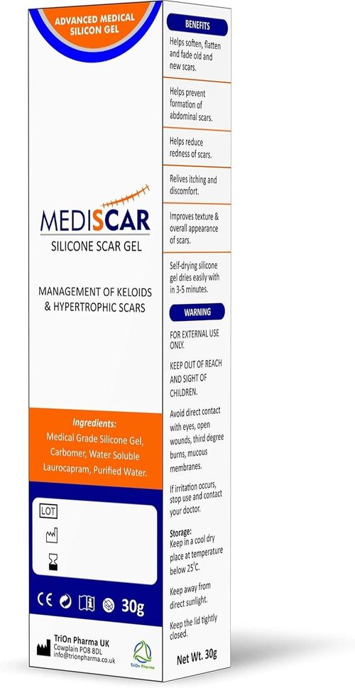 Silicone Gel for Scar Treatment - Mediscar (Acne, Wound, Burn, Spots Marks) 30g — image 3