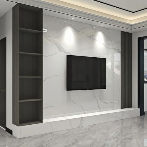 White PVC Marble Effect 1.2mx2.4m Wall Panel Cladding Bathroom Sheet 3mm Thick — image 6