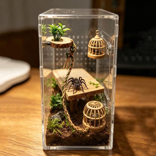 Jumping Spider Enclosure Accessories Jumping Spider Platform Habitat Decor — image 4
