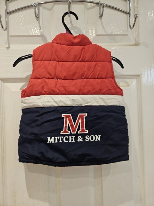 Boys Mitch & Sons Bodywarmer Gillet Size 18 Months - Red - 12-18 Months