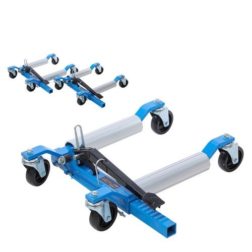 KATSU Tools Heavy Duty Car Wheel Skates Dollies Set of 2, Each Capacity 680kg