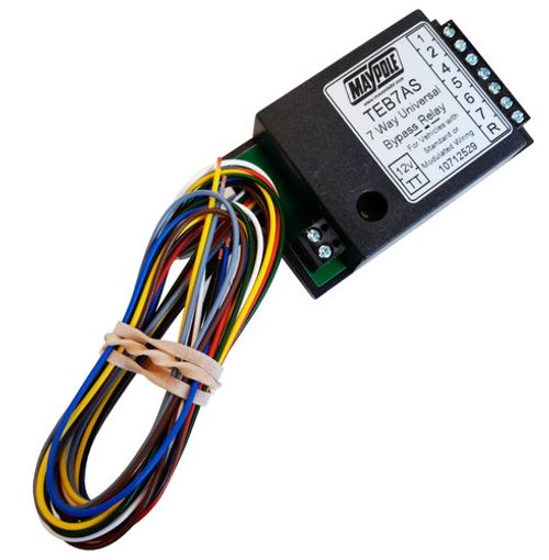 TEB7AS 7 WAY SMART CHIP UNIVERSAL INTERFACE BYPASS RELAY TOWING, TOWBAR MP3877A